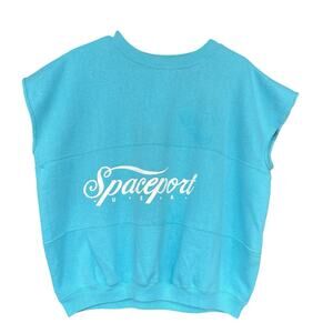 Vintage‎ Velva Sheen Spaceport Womens Large Sleeveless Sweatshirt Large Y2K 90s